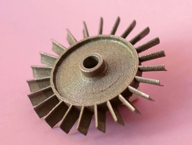 Турбина реактивного двигателя отпечатанная на 3D принтере 3DLAM Mid2019 